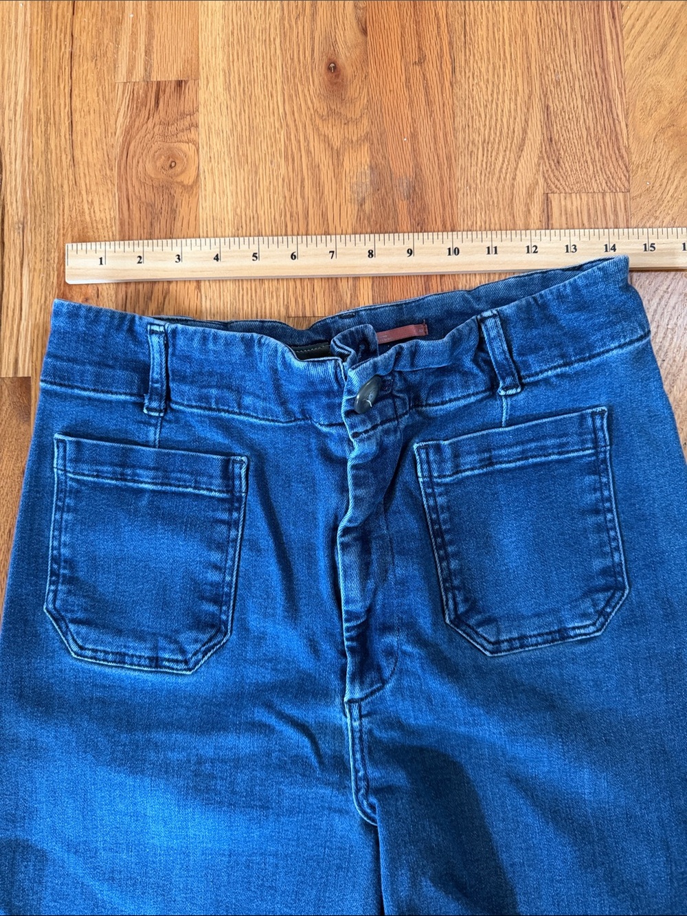 Anthropologie Pilcro the skipper sailor Jeans in Deep Blue 32 - Picture 5 of 10